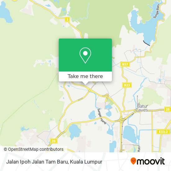 Jalan Ipoh Jalan Tam Baru map