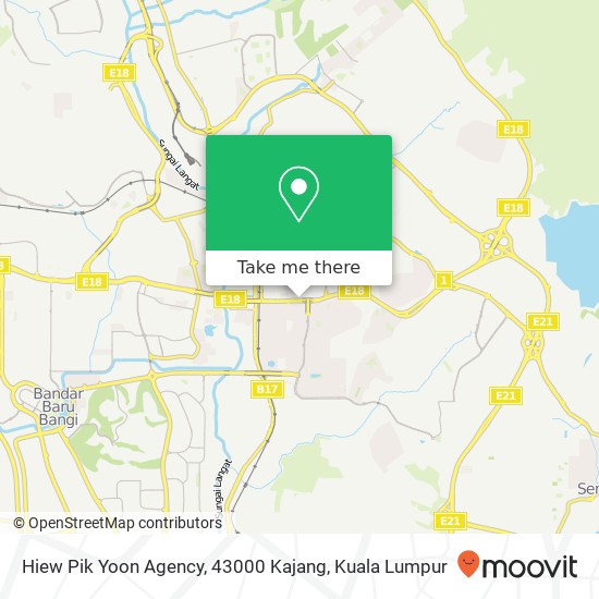 Hiew Pik Yoon Agency, 43000 Kajang map