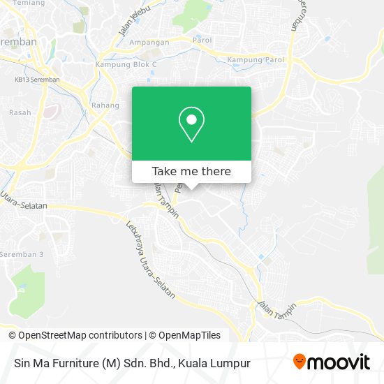 Peta Sin Ma Furniture (M) Sdn. Bhd.