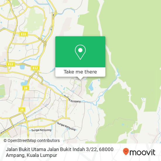 Jalan Bukit Utama Jalan Bukit Indah 3 / 22, 68000 Ampang map