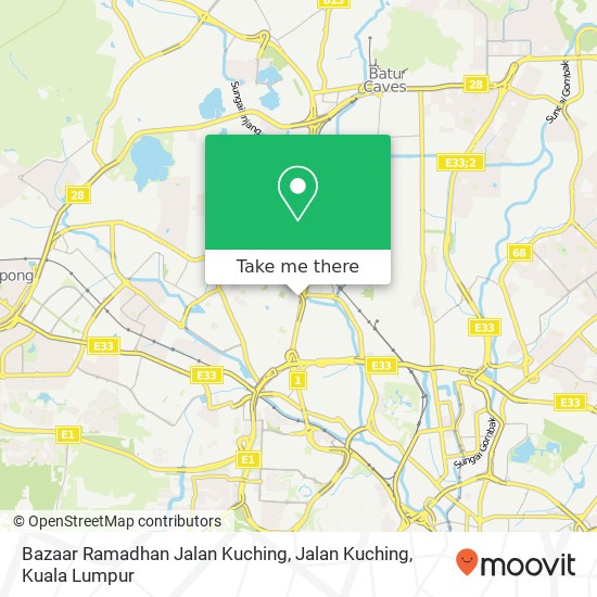 Peta Bazaar Ramadhan Jalan Kuching, Jalan Kuching