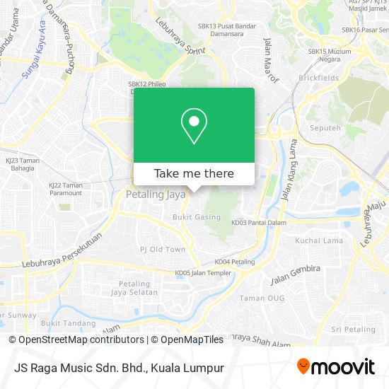 JS Raga Music Sdn. Bhd. map