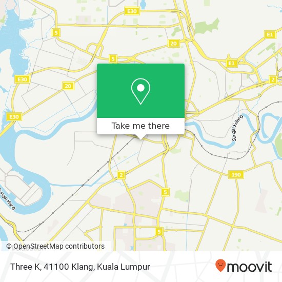 Three K, 41100 Klang map