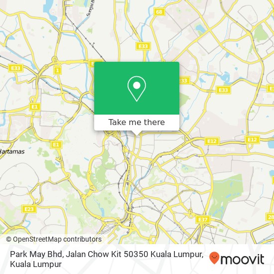 Park May Bhd, Jalan Chow Kit 50350 Kuala Lumpur map