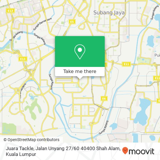 Juara Tackle, Jalan Unyang 27 / 60 40400 Shah Alam map