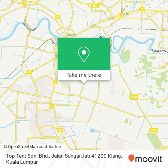 Top Tent Sdn. Bhd., Jalan Sungai Jati 41200 Klang map