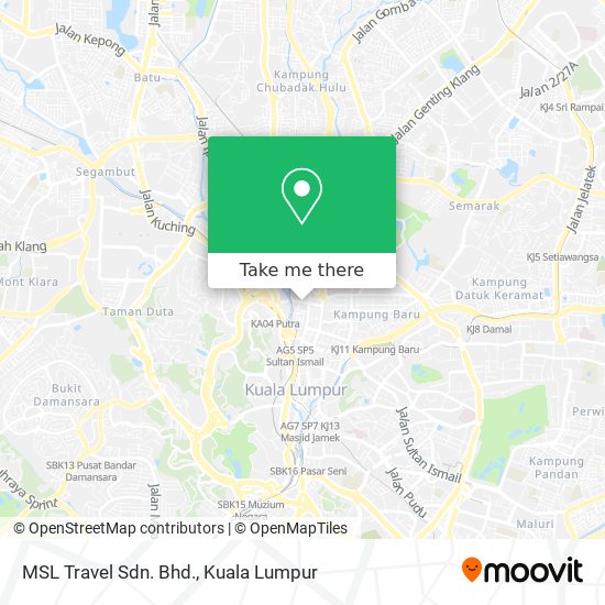 MSL Travel Sdn. Bhd. map