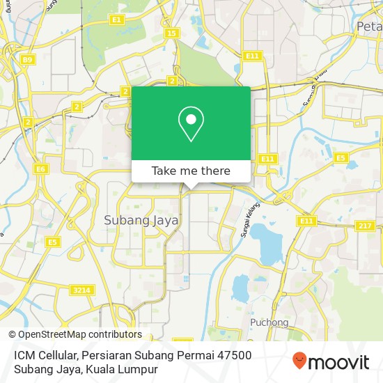 ICM Cellular, Persiaran Subang Permai 47500 Subang Jaya map