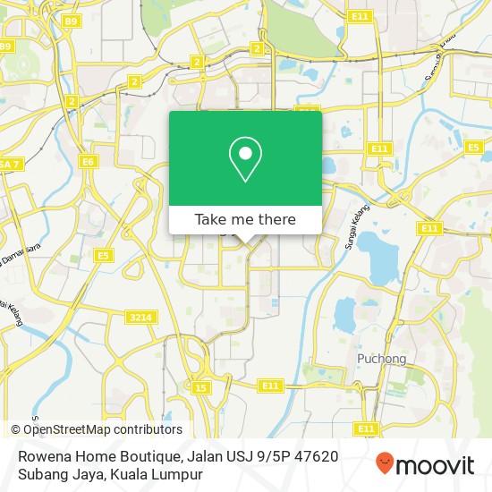 Rowena Home Boutique, Jalan USJ 9 / 5P 47620 Subang Jaya map