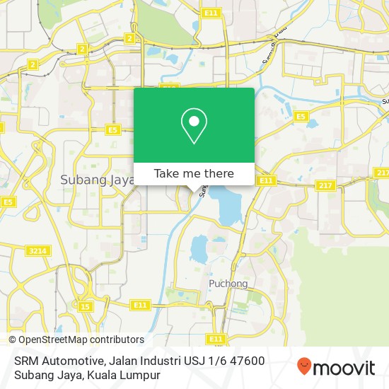 SRM Automotive, Jalan Industri USJ 1 / 6 47600 Subang Jaya map