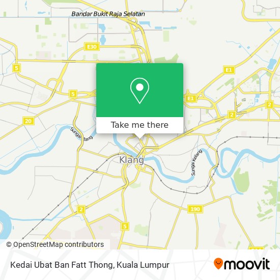 Peta Kedai Ubat Ban Fatt Thong