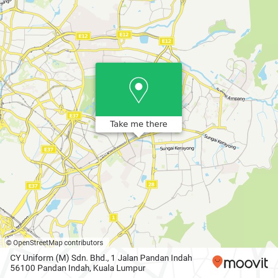 CY Uniform (M) Sdn. Bhd., 1 Jalan Pandan Indah 56100 Pandan Indah map