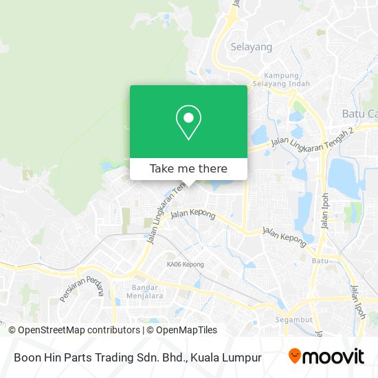 Boon Hin Parts Trading Sdn. Bhd. map