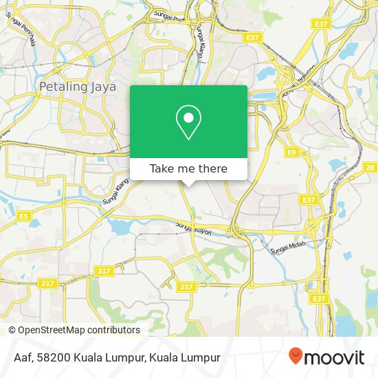 Peta Aaf, 58200 Kuala Lumpur