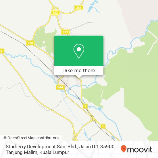 Starberry Development Sdn. Bhd., Jalan U 1 35900 Tanjung Malim map