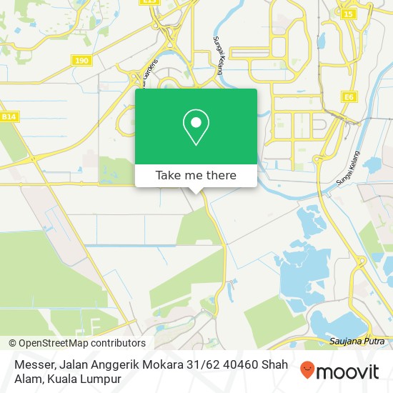 Peta Messer, Jalan Anggerik Mokara 31 / 62 40460 Shah Alam