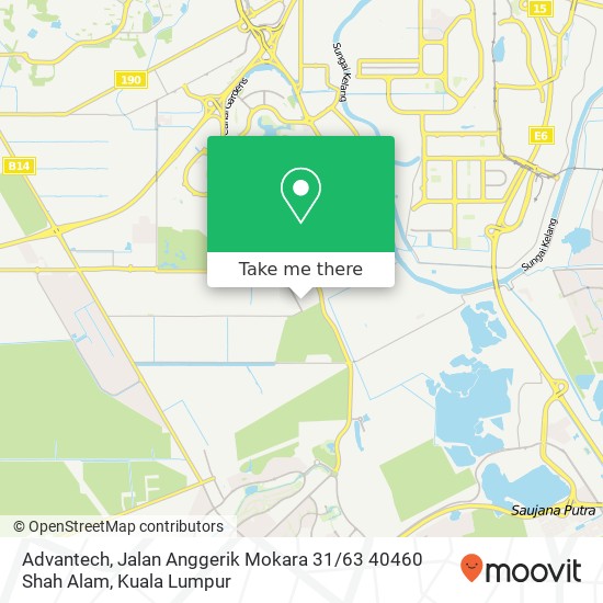 Peta Advantech, Jalan Anggerik Mokara 31 / 63 40460 Shah Alam