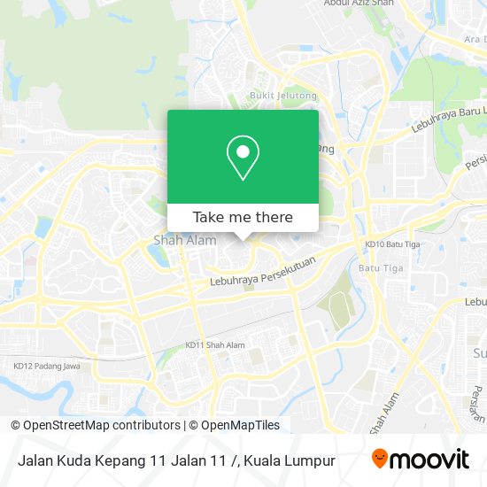 Peta Jalan Kuda Kepang 11 Jalan 11 /