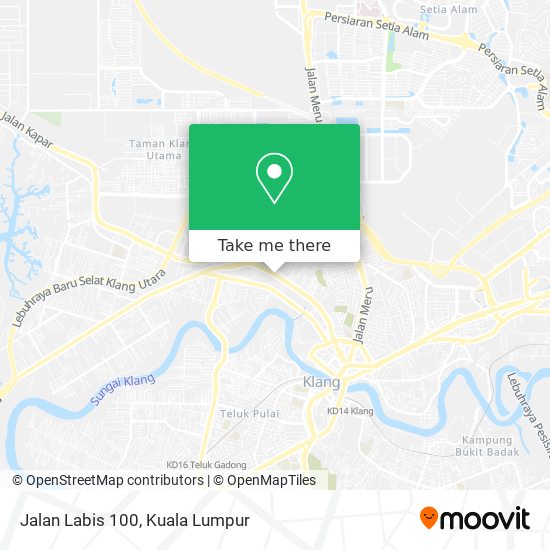 Jalan Labis 100 map