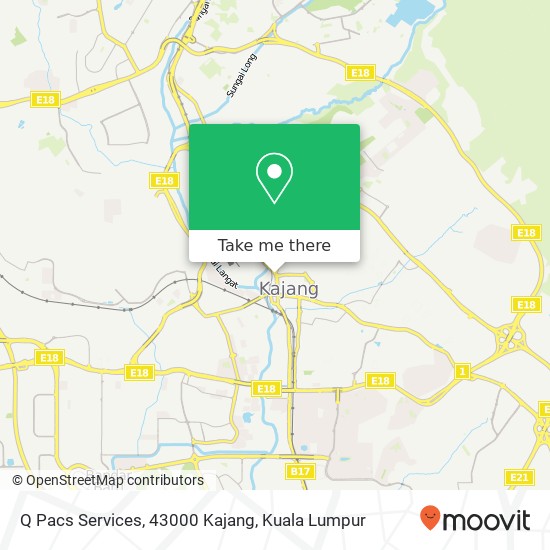 Peta Q Pacs Services, 43000 Kajang