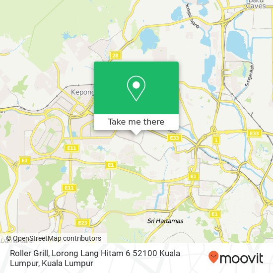 Roller Grill, Lorong Lang Hitam 6 52100 Kuala Lumpur map