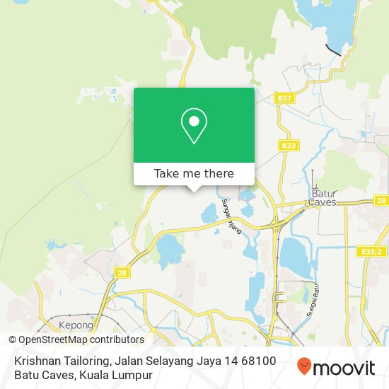 Krishnan Tailoring, Jalan Selayang Jaya 14 68100 Batu Caves map