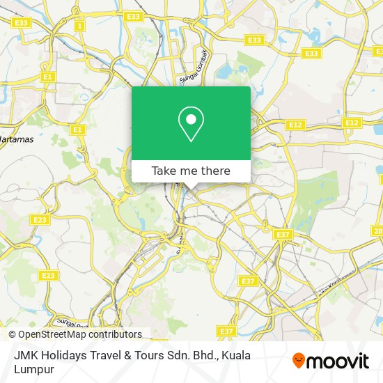 JMK Holidays Travel & Tours Sdn. Bhd. map