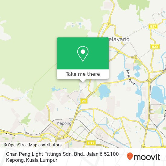 Peta Chan Peng Light Fittings Sdn. Bhd., Jalan 6 52100 Kepong