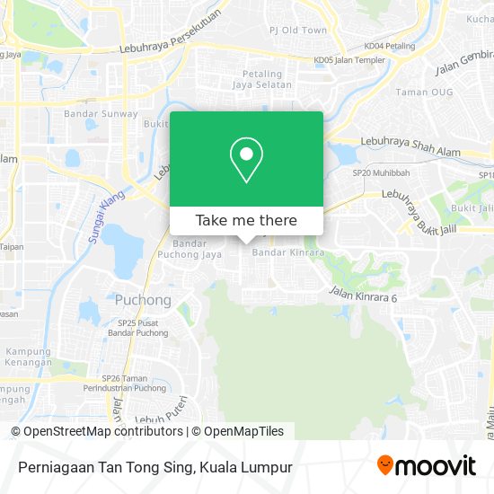 Perniagaan Tan Tong Sing map