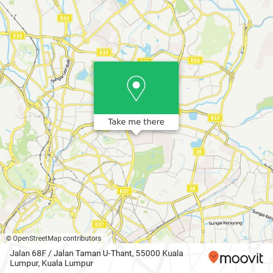 Peta Jalan 68F / Jalan Taman U-Thant, 55000 Kuala Lumpur