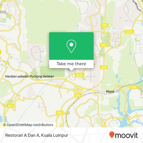 Restoran A Dan A, Jalan KP 4 / 2 43300 Seri Kembangan map