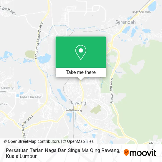 Peta Persatuan Tarian Naga Dan Singa Ma Qing Rawang