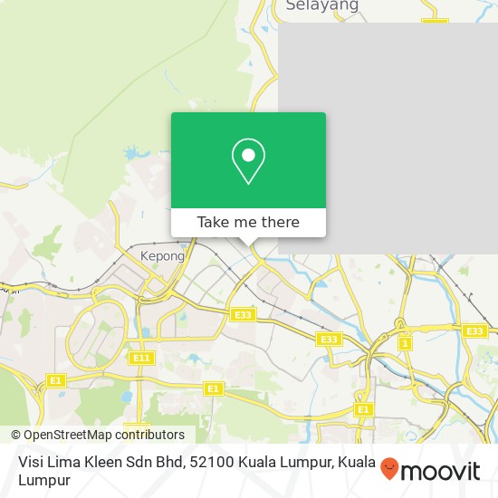 Visi Lima Kleen Sdn Bhd, 52100 Kuala Lumpur map