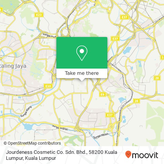 Jourdeness Cosmetic Co. Sdn. Bhd., 58200 Kuala Lumpur map