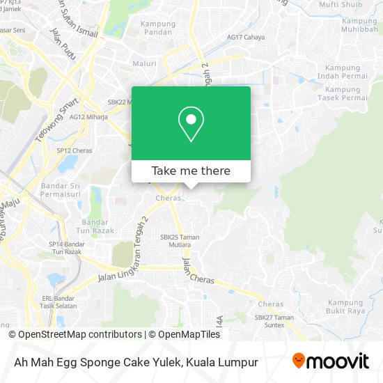 Ah Mah Egg Sponge Cake Yulek map