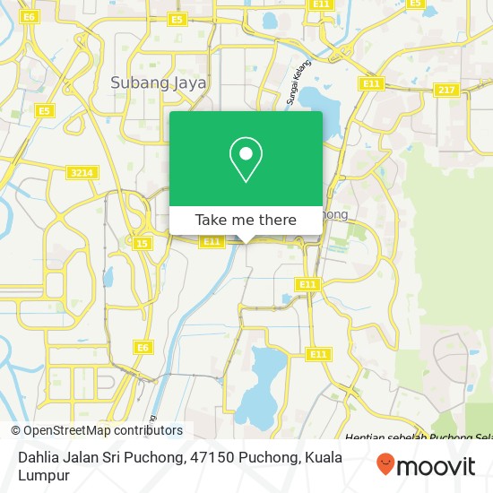 Dahlia Jalan Sri Puchong, 47150 Puchong map