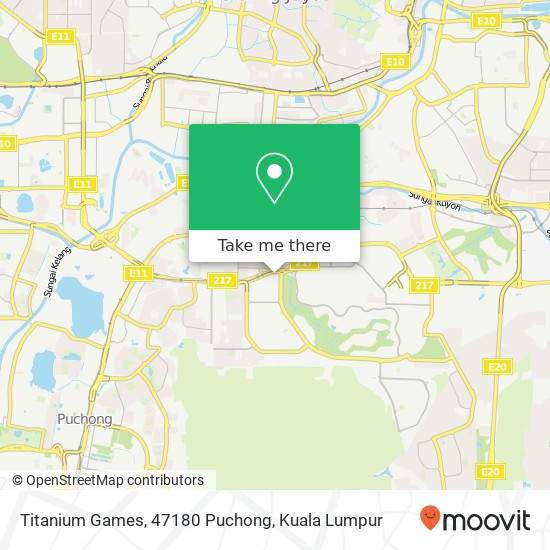 Titanium Games, 47180 Puchong map