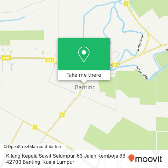 Kilang Kepala Sawit Selumpur, 63 Jalan Kemboja 33 42700 Banting map