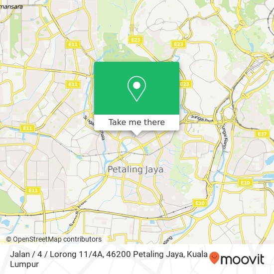 Jalan / 4 / Lorong 11 / 4A, 46200 Petaling Jaya map