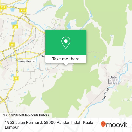 1953 Jalan Permai J, 68000 Pandan Indah map