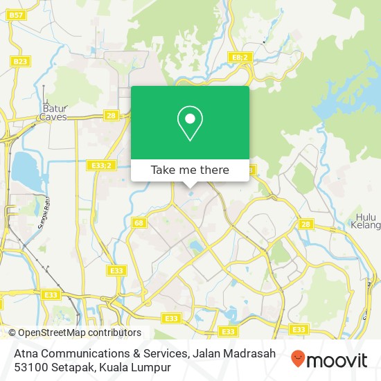 Atna Communications & Services, Jalan Madrasah 53100 Setapak map