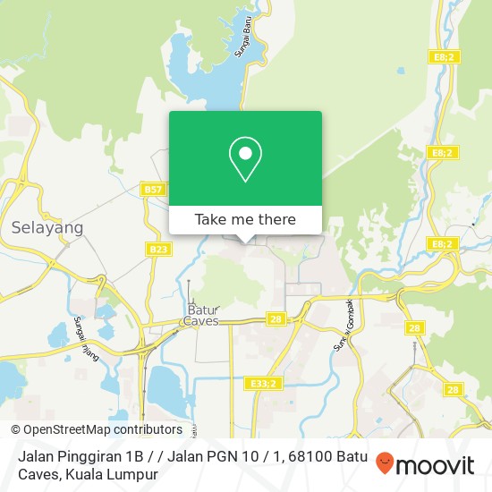 Jalan Pinggiran 1B / / Jalan PGN 10 / 1, 68100 Batu Caves map