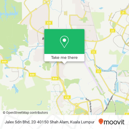 Jalex Sdn Bhd, 2D 40150 Shah Alam map