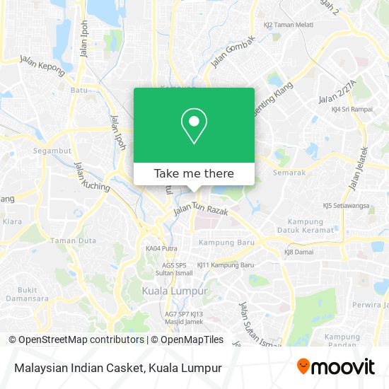 Peta Malaysian Indian Casket