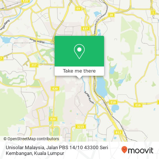 Unisolar Malaysia, Jalan PBS 14 / 10 43300 Seri Kembangan map