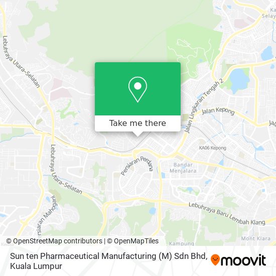 Peta Sun ten Pharmaceutical Manufacturing (M) Sdn Bhd