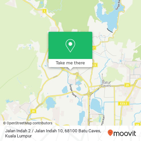 Jalan Indah 2 / Jalan Indah 10, 68100 Batu Caves map
