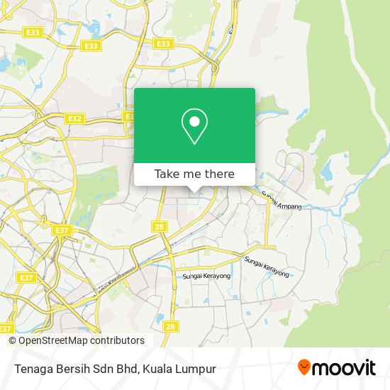 Tenaga Bersih Sdn Bhd map