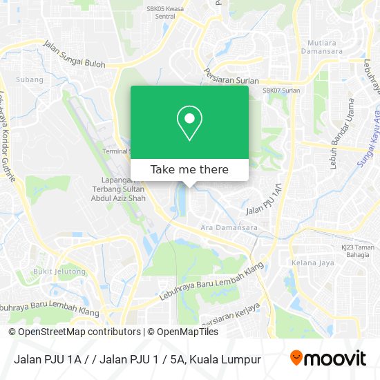 Peta Jalan PJU 1A / / Jalan PJU 1 / 5A