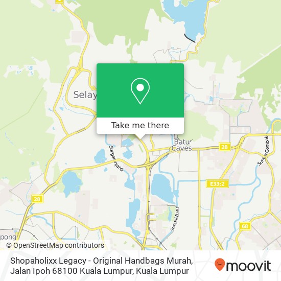 Shopaholixx Legacy - Original Handbags Murah, Jalan Ipoh 68100 Kuala Lumpur map